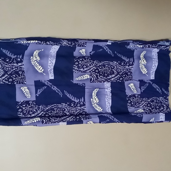 Outfit Woman JP Purple w Flower Patterns Maxi Dress 1X - Picture 3 of 5